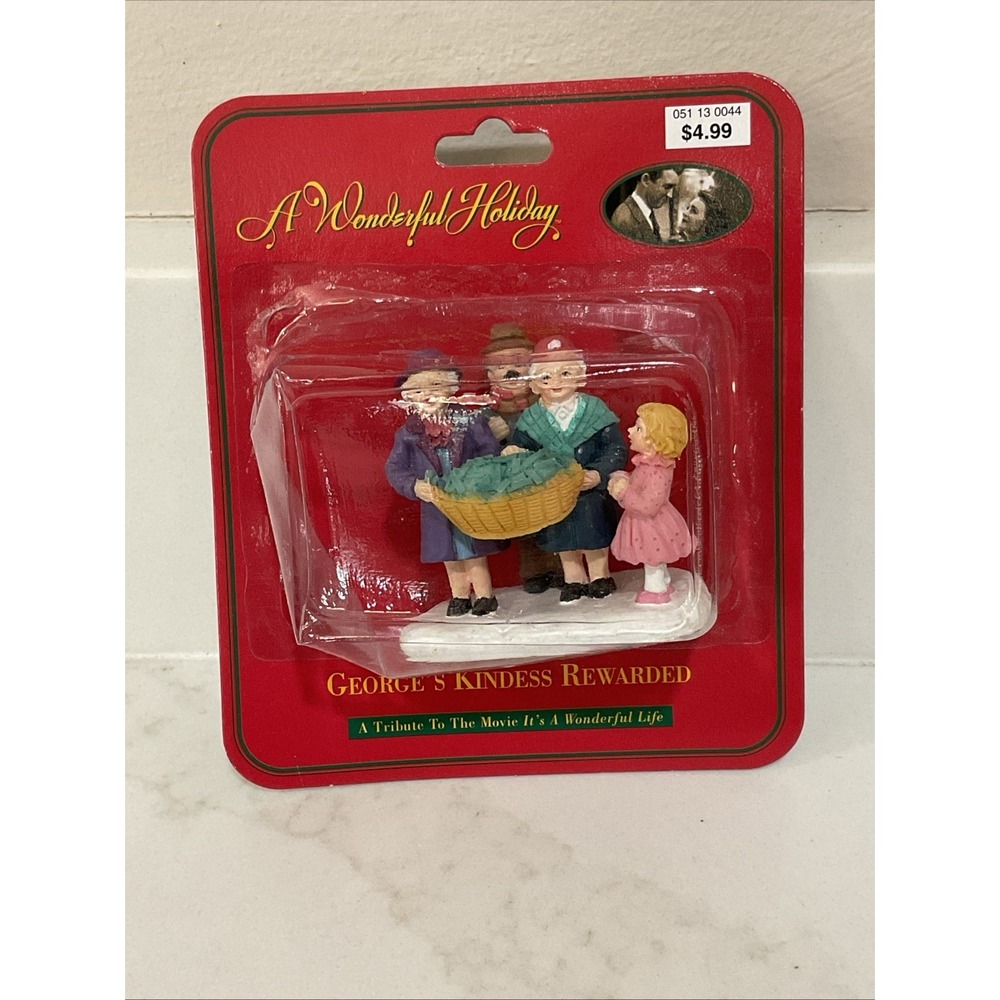 1998 It's A Wonderful Life George's Kindness Rewarded Porcelain Figurine New NIP